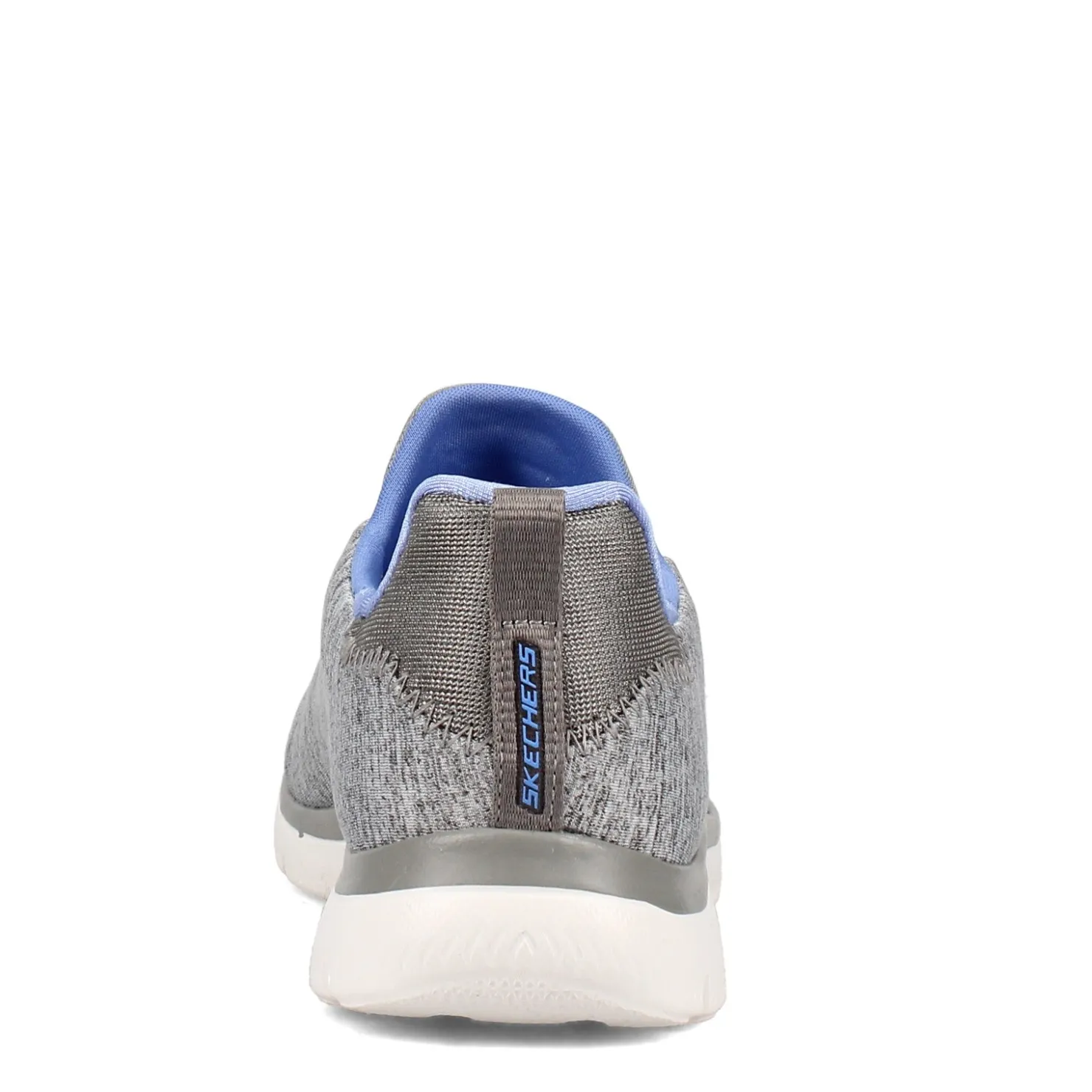 Walking*Skechers Women's , Summits - Quick Getaway Sneaker - Wide Width Grey Blue