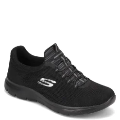 Walking*Skechers Women's , Summits - Cool Classic Sneaker - Wide Width Black