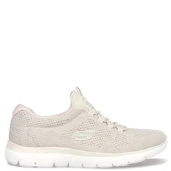 Walking*Skechers Women's , Summits - Fun Flair Sneaker Taupe / Light Pink