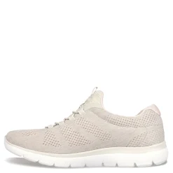 Walking*Skechers Women's , Summits - Fun Flair Sneaker Taupe / Light Pink