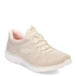 Walking*Skechers Women's , Summits - Fun Flair Sneaker - Wide Width Taupe