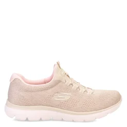Walking*Skechers Women's , Summits - Fun Flair Sneaker - Wide Width Taupe