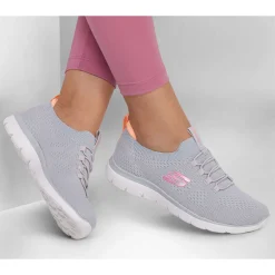 Walking*Skechers Women's , Summits - Top Player Sneaker Gray Multi