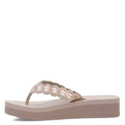 Flip Flops*Skechers Women's , Vinyasa - Happy Spring Sandal Taupe