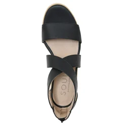 Wedges*SOUL Naturalizer Women's , Goodtimes Wedge Sandal Black