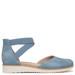 Wedges*SOUL Naturalizer Women's , Intro Slip-On Mid Blue