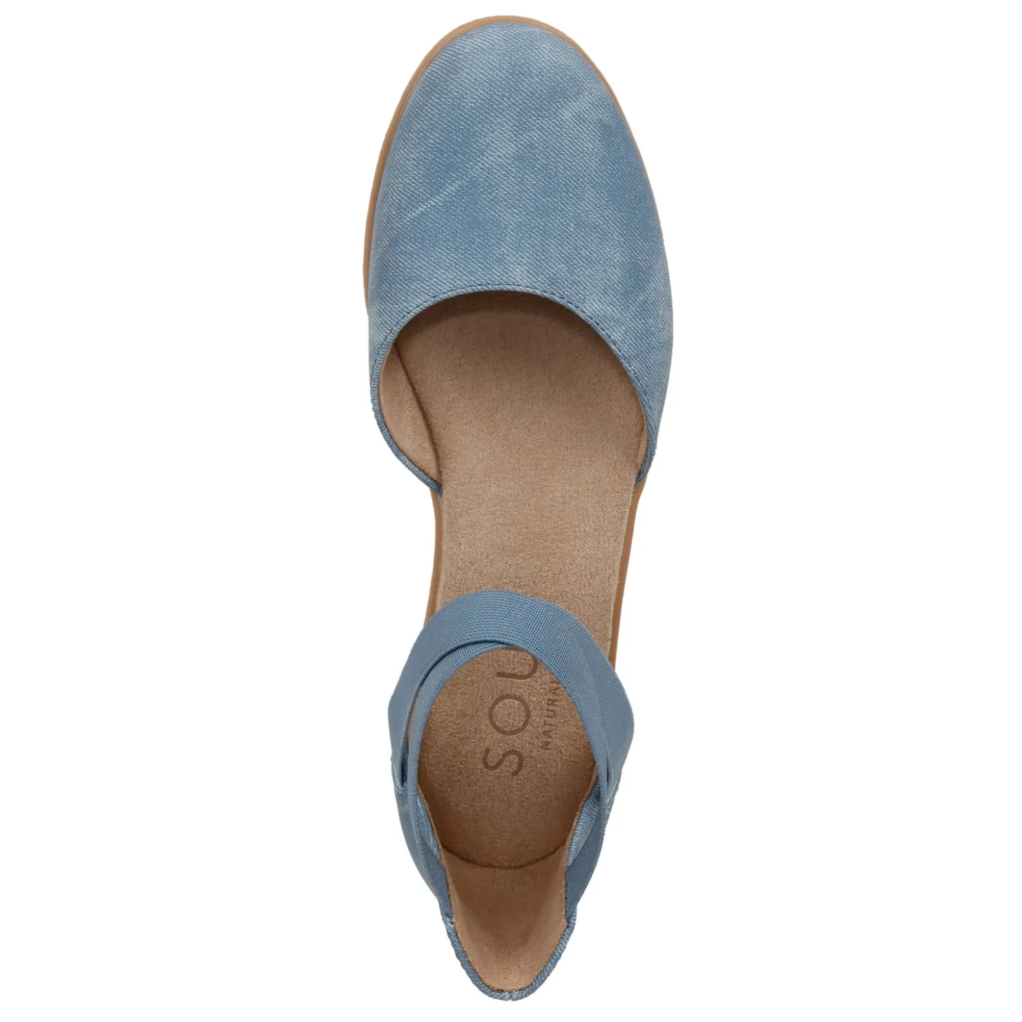 Wedges*SOUL Naturalizer Women's , Intro Slip-On Mid Blue