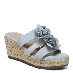 Wedges*SOUL Naturalizer Women's , Oodles Flower Sandal Sky Blue