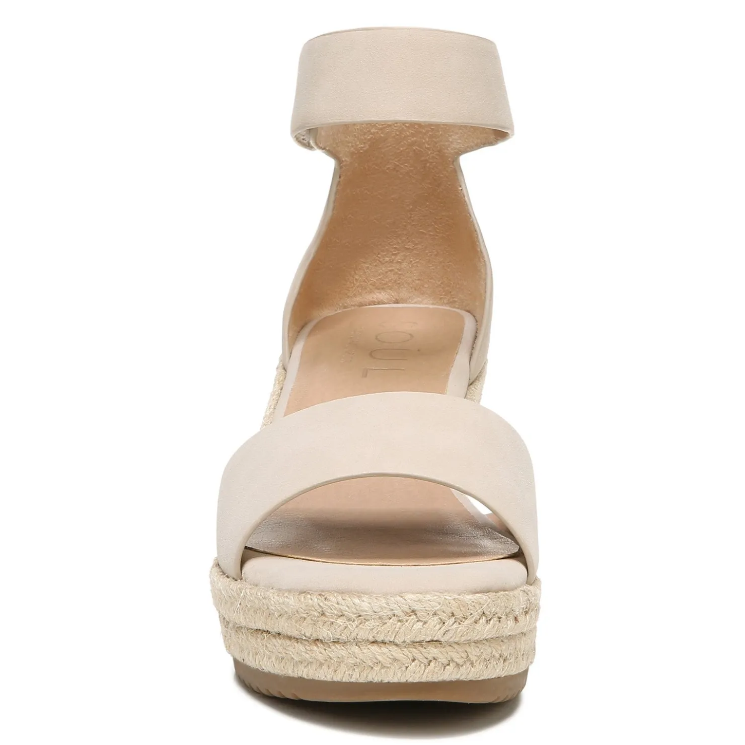 Wedges*SOUL Naturalizer Women's , Oakley Sandal White