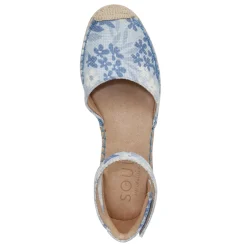 Wedges*SOUL Naturalizer Women's , Wren Espadrille Bluebell Fabric