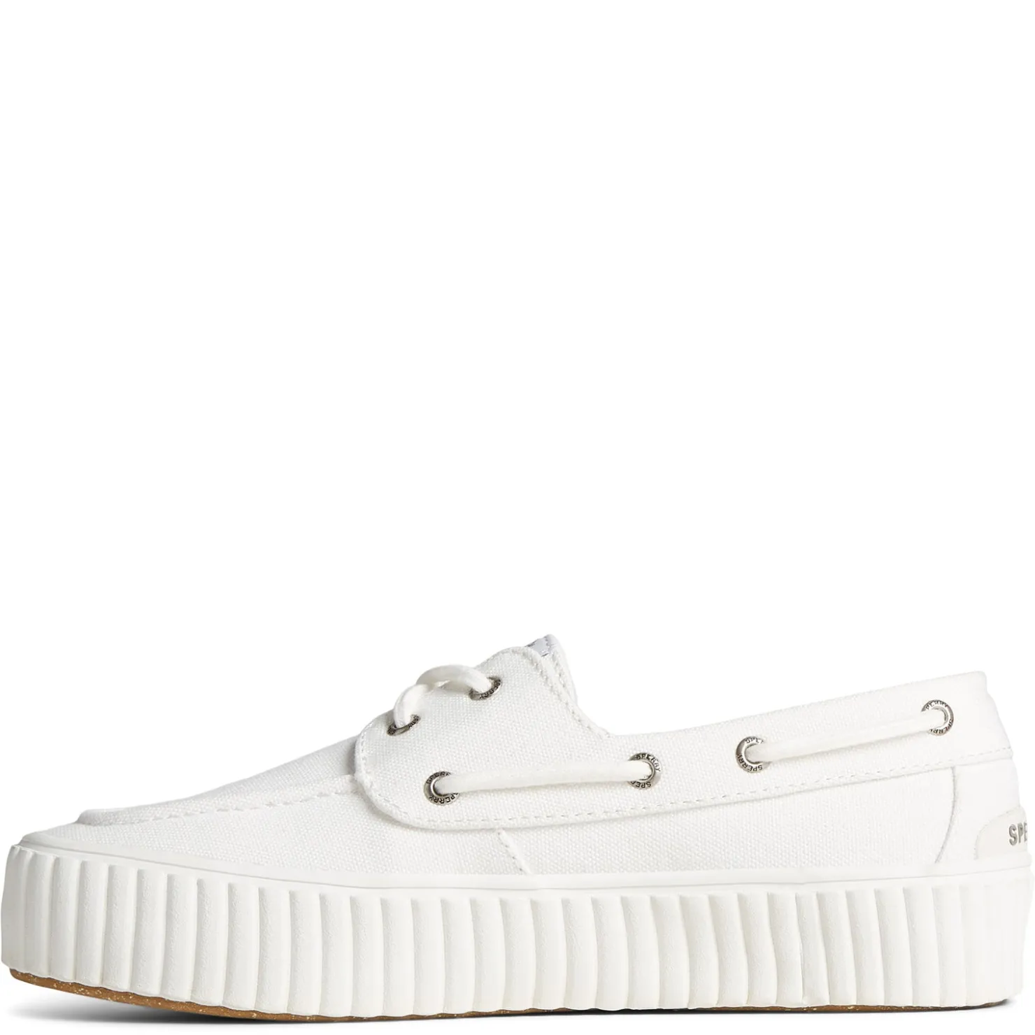Fashion & Street*Sperry Women's , Pier Wave Boat Platform Sneaker White