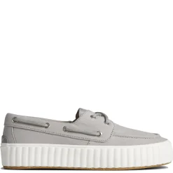 Fashion & Street*Sperry Women's , Pier Wave Boat Platform Sneaker Grey