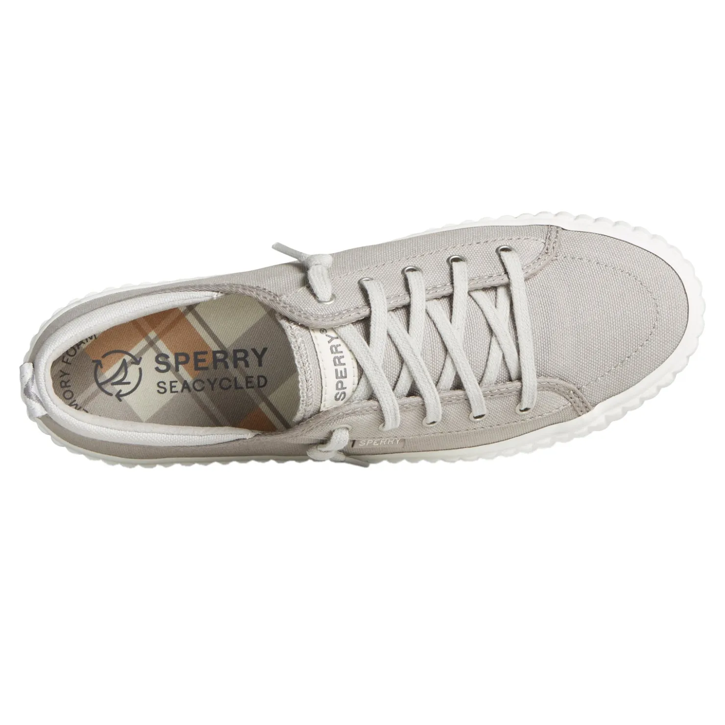 Fashion & Street*Sperry Women's , Pier Wave SeaCycled Boat Platform Sneaker Grey