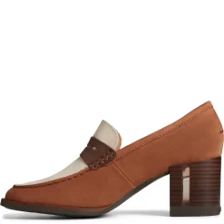 Women's , Seaport Two-Tone Penny Pump|Sperry