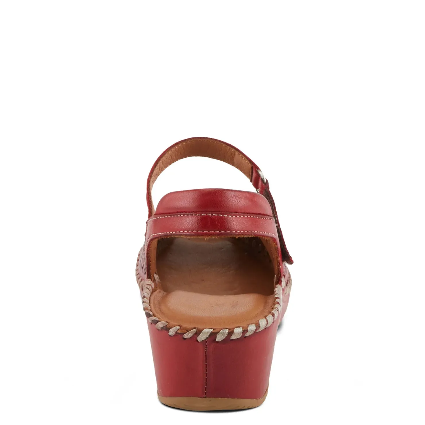 Wedges*Spring Step Women's , Santonio Sandal Red