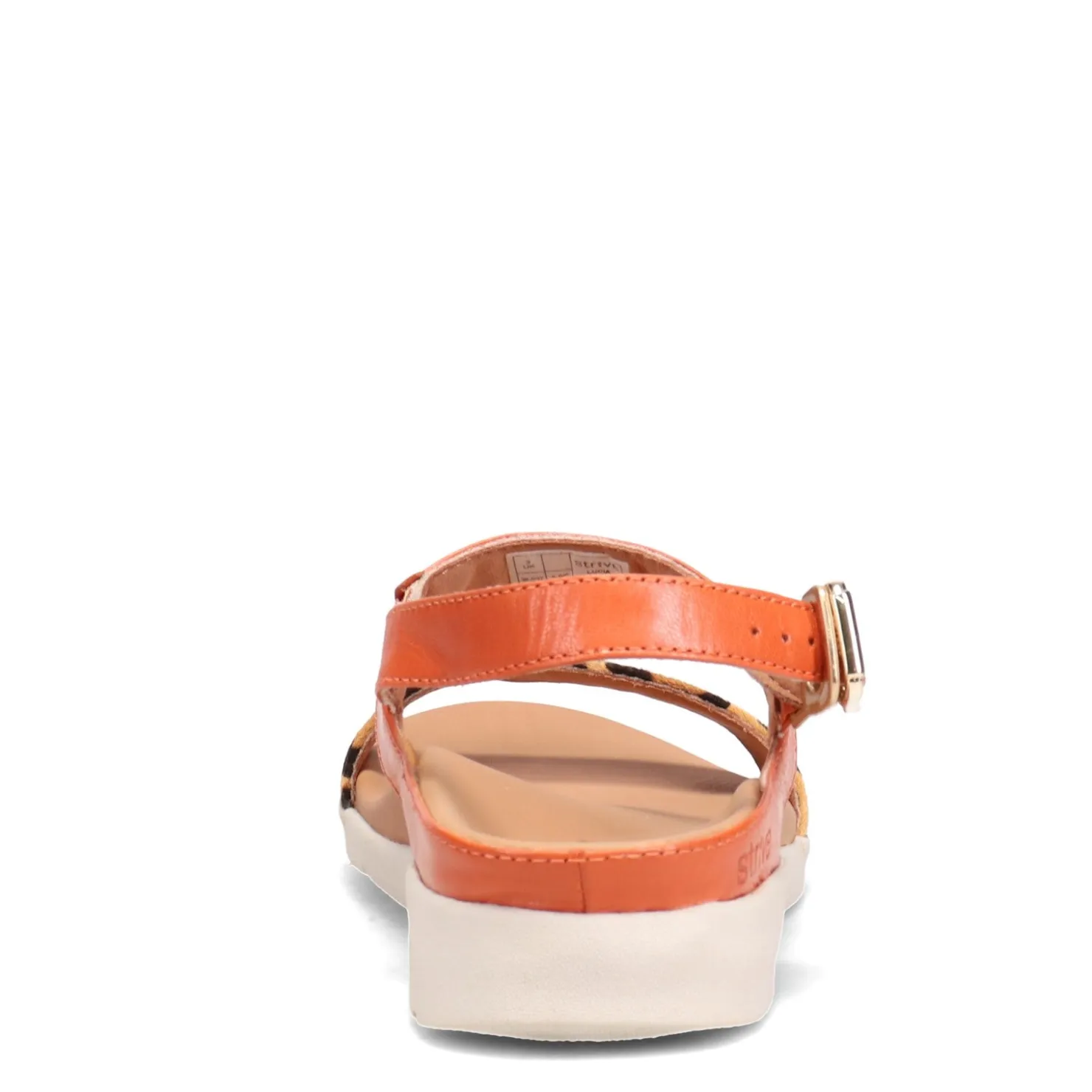 Footbed Sandals*Strive Women's , Lucia Sandal Orange / Leopard