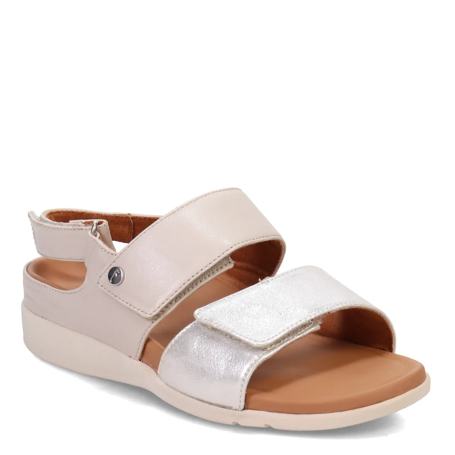 Footbed Sandals*Strive Women's , Riviera Sandal Silver/Stone