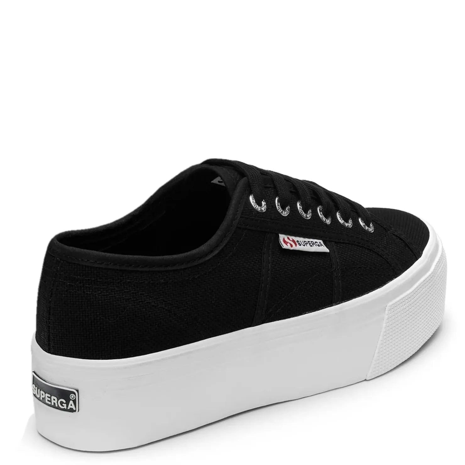 Fashion & Street*Superga Women's , 2790 Platform Sneaker Black White