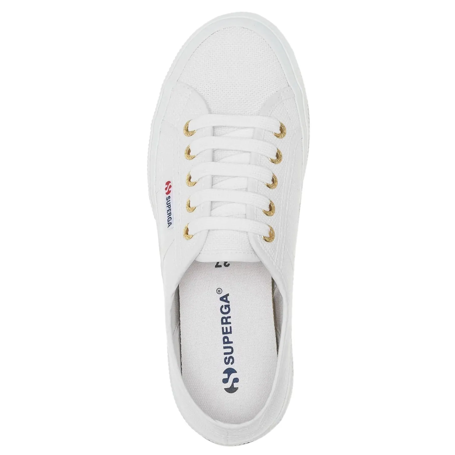 Fashion & Street*Superga Women's , Cotu Classic Sneaker White-Pale Gold