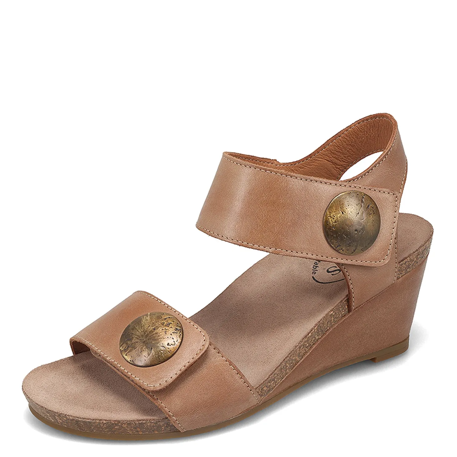 Wedges*Taos Women's , Carousel 3 Sandal Tan