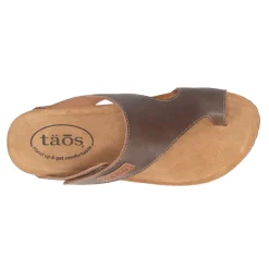 Wedges*Taos Women's , Loop Sandal Mocha