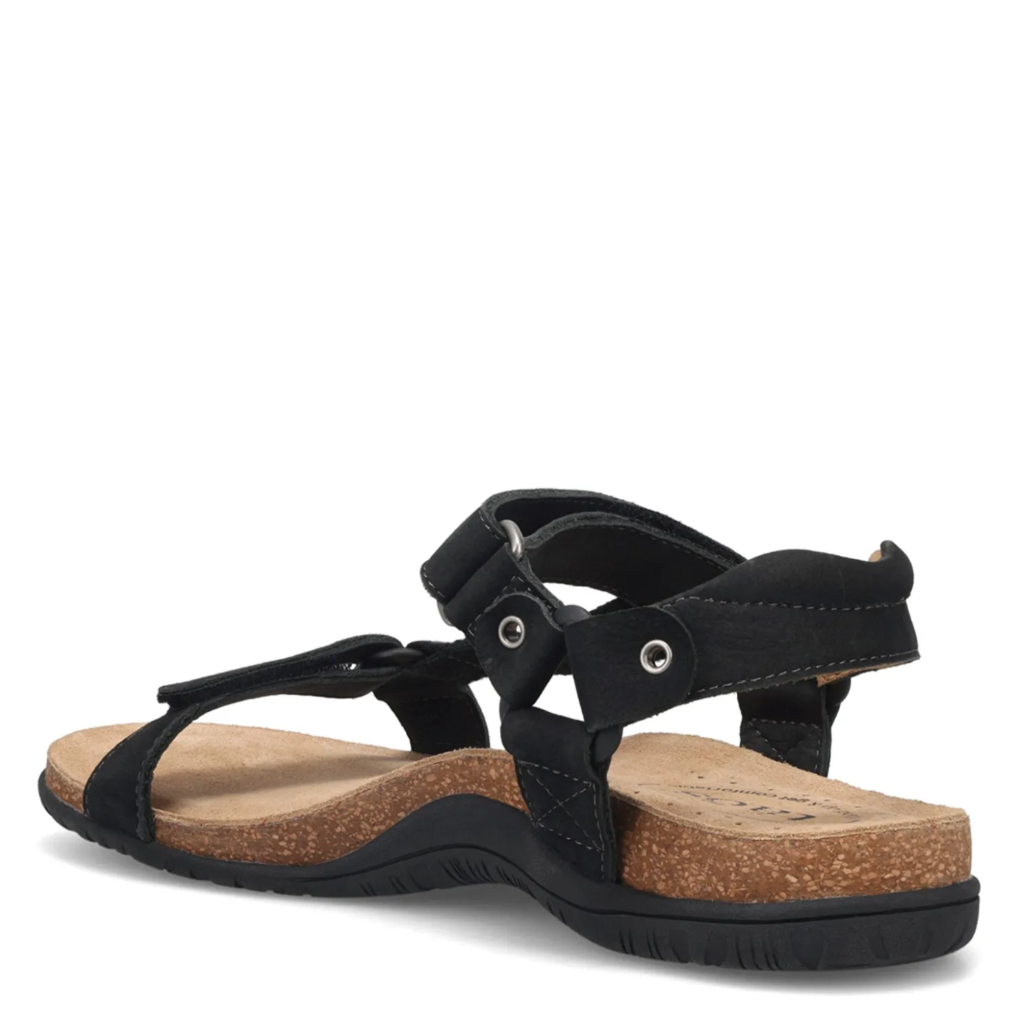 Footbed Sandals*Taos Women's , Mixer Sandal Black Nubuck