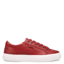 Fashion & Street*Taos Women's , Plim Soul Lux Sneaker Red Leather