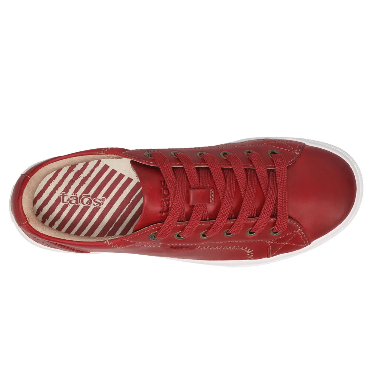 Fashion & Street*Taos Women's , Plim Soul Lux Sneaker Red Leather