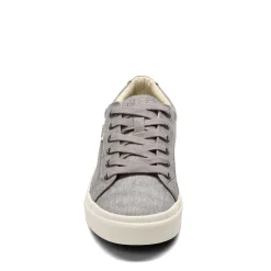 Walking*Taos Women's , Plim Soul Sneaker Grey Wash Canvas