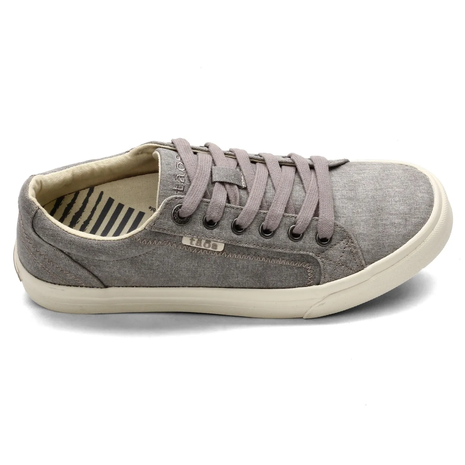 Walking*Taos Women's , Plim Soul Sneaker Grey Wash Canvas