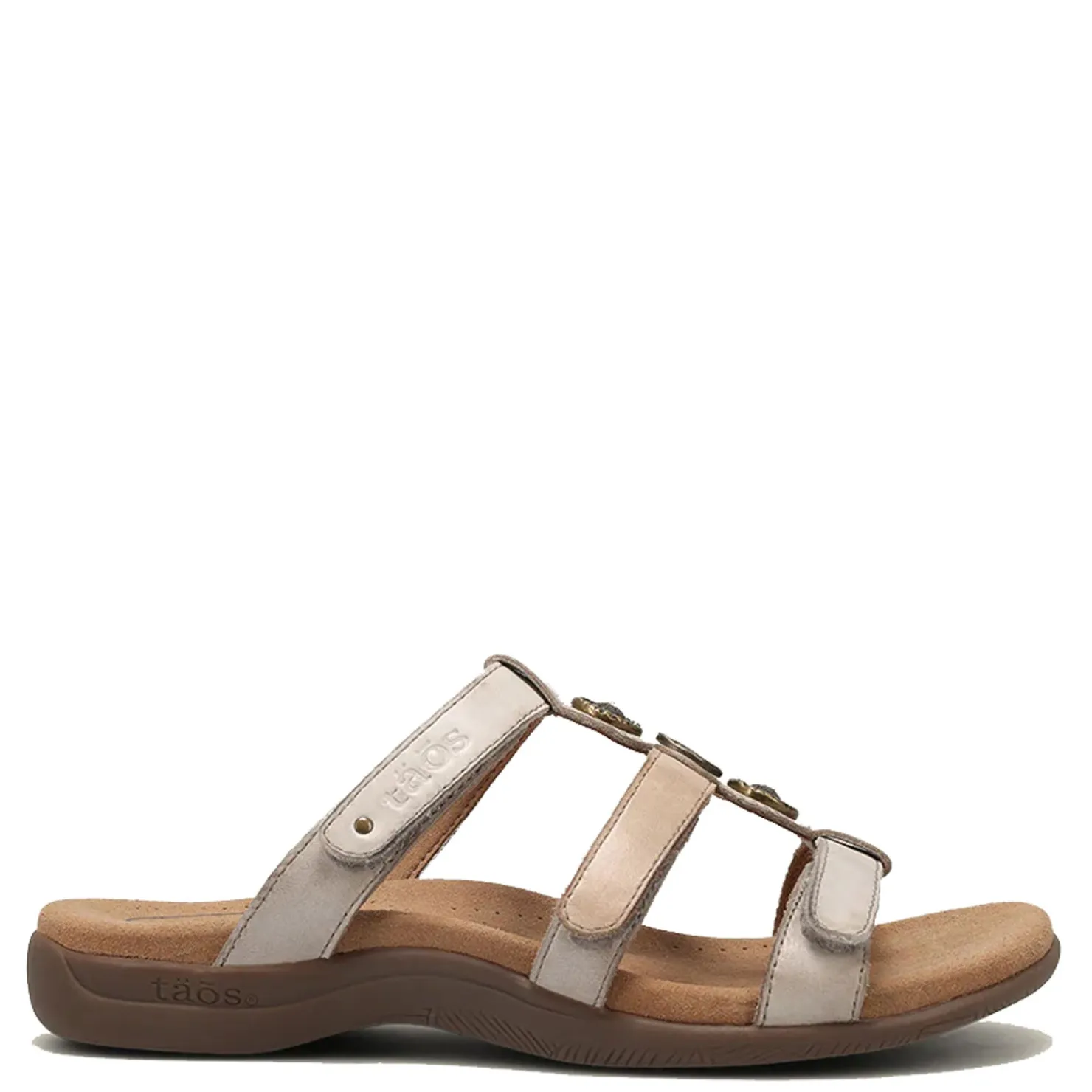 Footbed Sandals*Taos Women's , Prize 4 Sandal Stone Multi