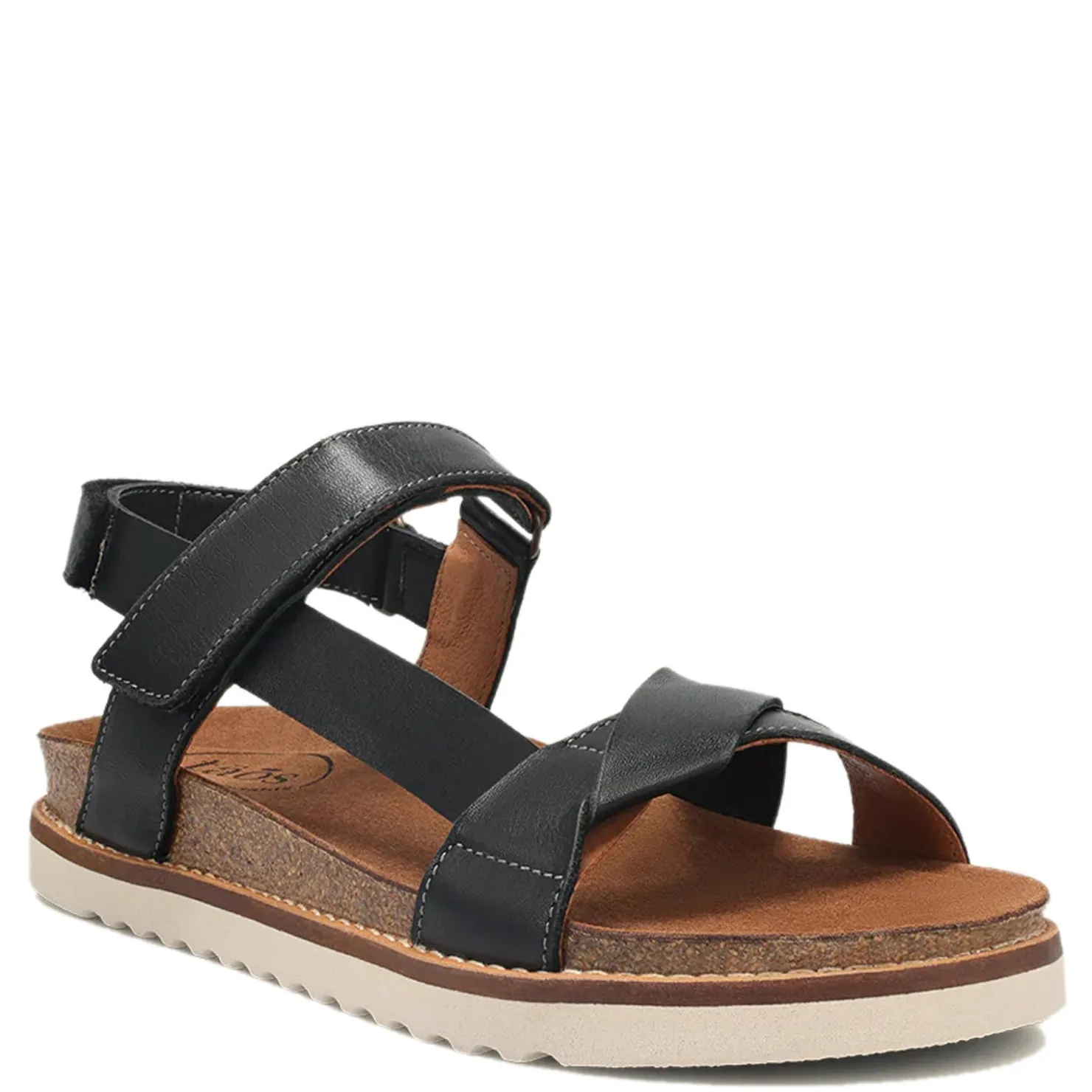 Footbed Sandals*Taos Women's , Sideways Sandal Black