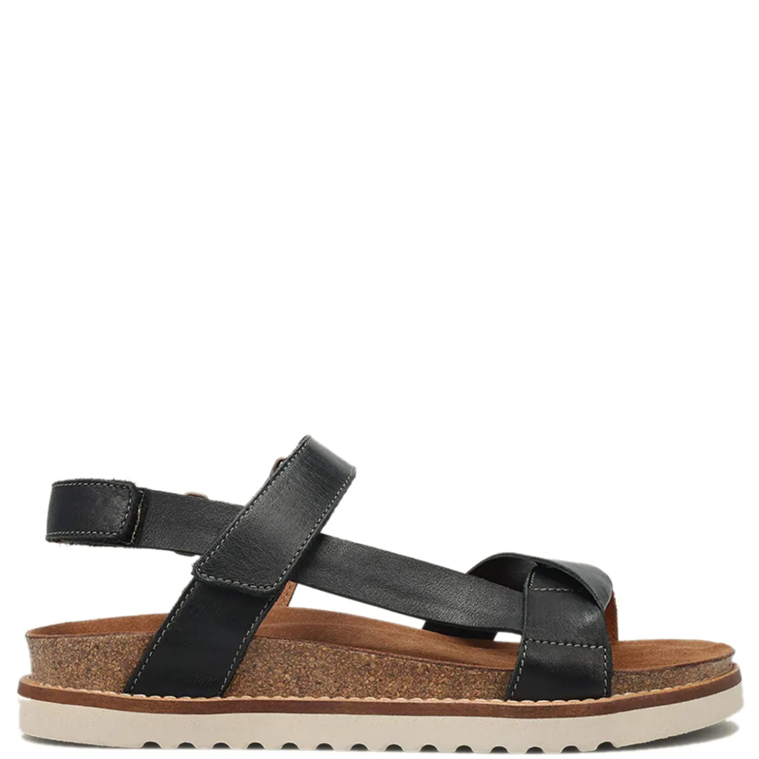 Footbed Sandals*Taos Women's , Sideways Sandal Black