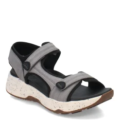 Outdoor & Hiking*Taos Women's , Super Side Sandal Grey Emboss