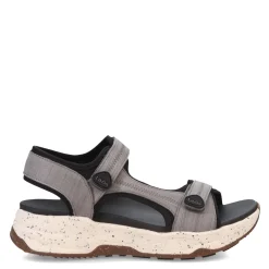 Outdoor & Hiking*Taos Women's , Super Side Sandal Grey Emboss