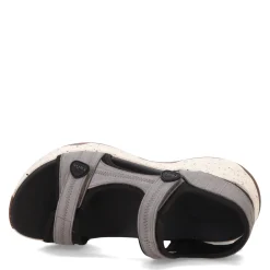 Outdoor & Hiking*Taos Women's , Super Side Sandal Grey Emboss