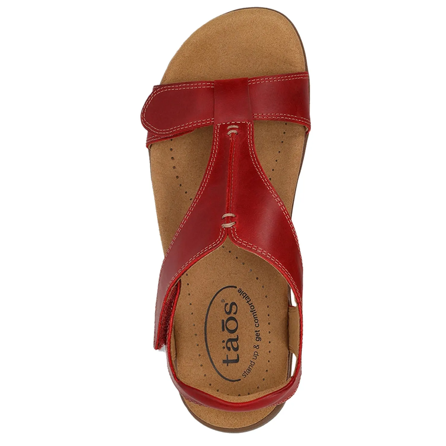 Footbed Sandals*Taos Women's , The Show Sandal Red