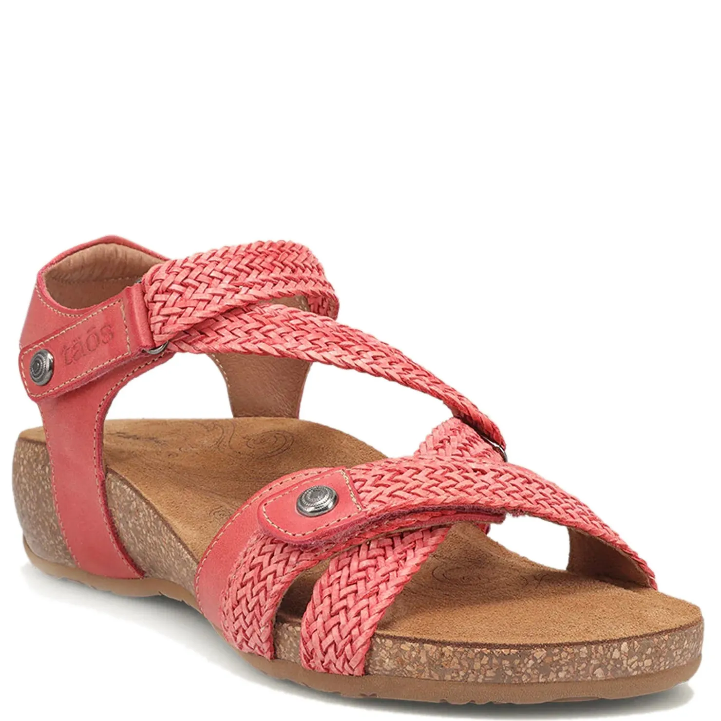 Wedges*Taos Women's , Trulie Sandal Coral