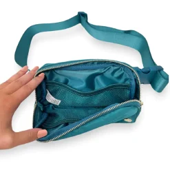 Handbags*The Darling Effect Women's , All You Need Belt Bag with Hair Scarf Brilliant Teal