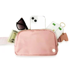 Handbags*The Darling Effect Women's , All You Need Belt Bag with Hair Scarf Dusty Blush