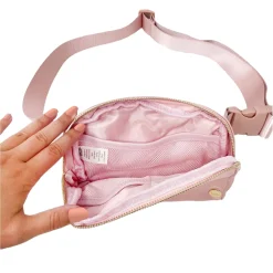 Handbags*The Darling Effect Women's , All You Need Belt Bag with Hair Scarf Dusty Blush