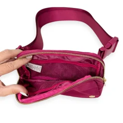 Handbags*The Darling Effect Women's , All You Need Belt Bag with Hair Scarf Mulberry