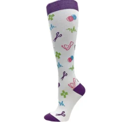 Socks*Think Medical Women's , Premium Compression Socks White