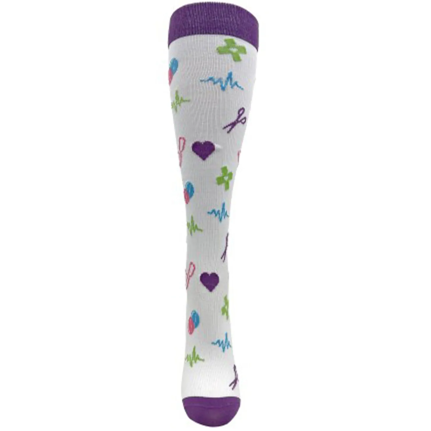 Socks*Think Medical Women's , Premium Compression Socks White