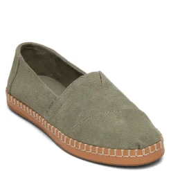 Women's , Alpargata Vetiver Suede Leather Wrap Slip-On|TOMS Discount