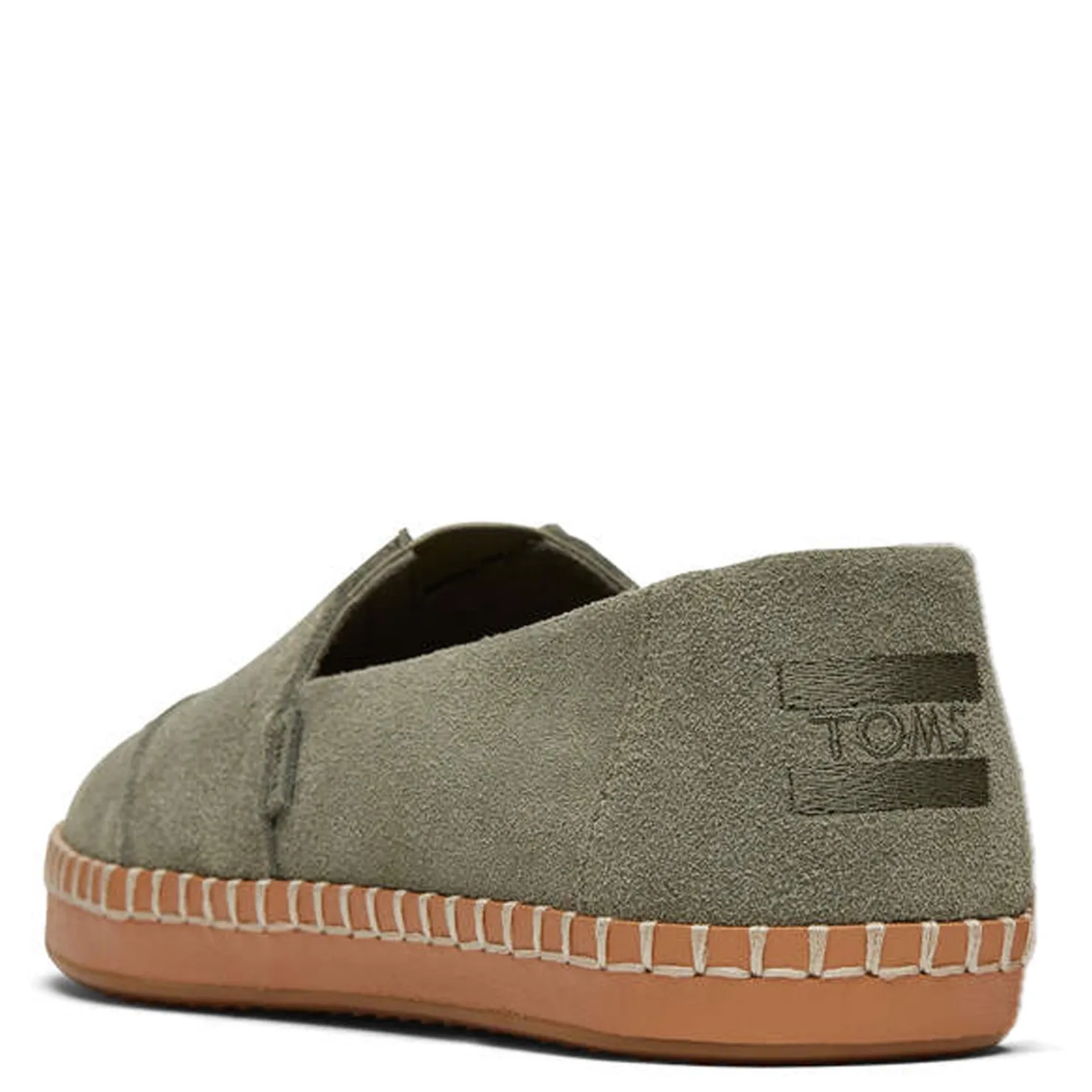 Women's , Alpargata Vetiver Suede Leather Wrap Slip-On|TOMS Discount