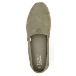 Women's , Alpargata Vetiver Suede Leather Wrap Slip-On|TOMS Discount