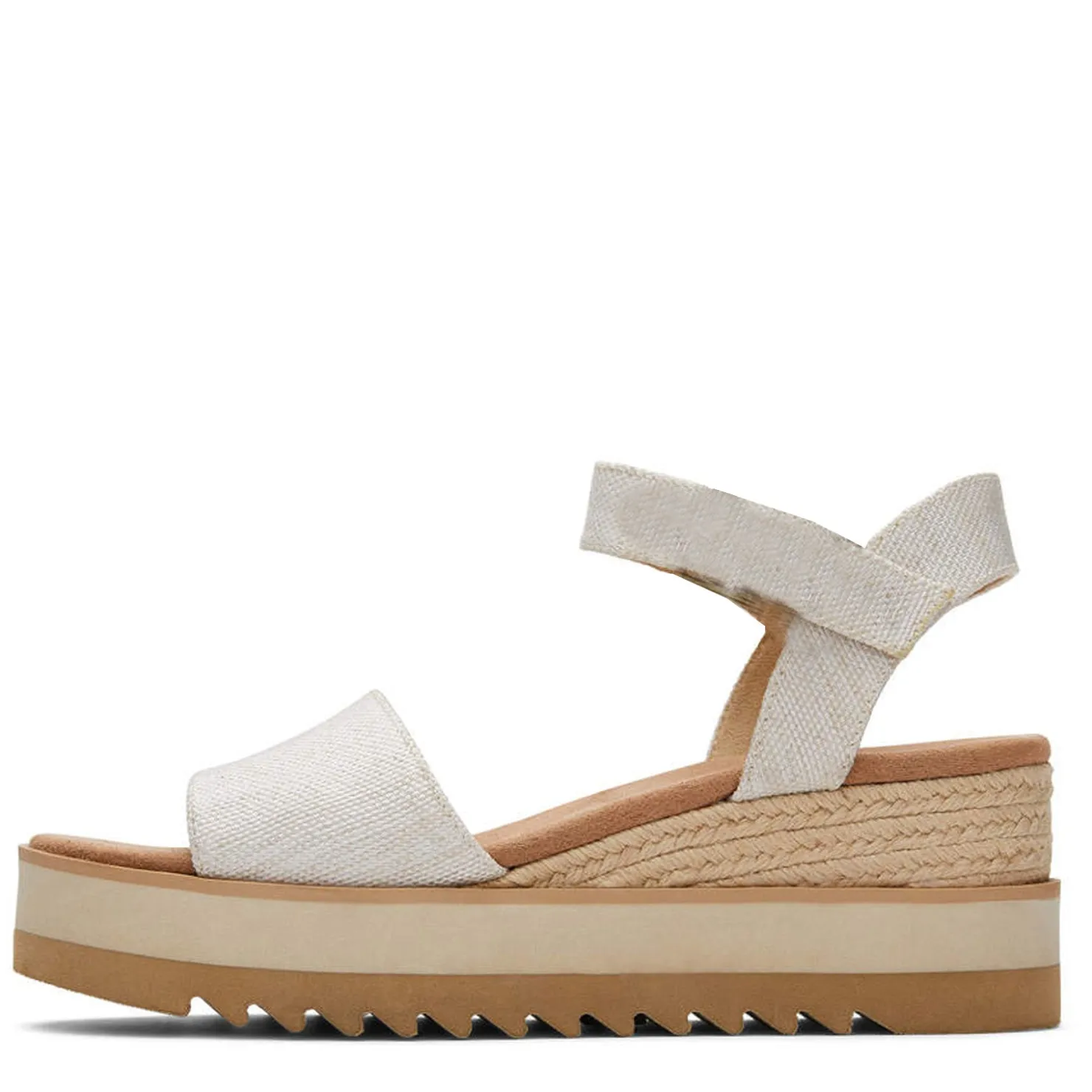 Wedges*TOMS Women's , Diana Sandal Natural