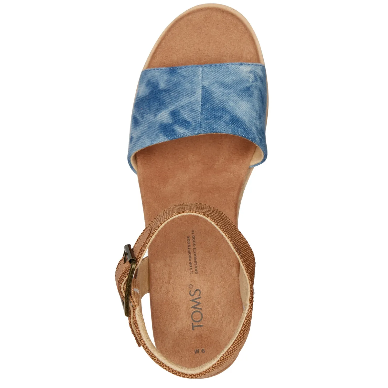 Wedges*TOMS Women's , Diana Sandal Blue