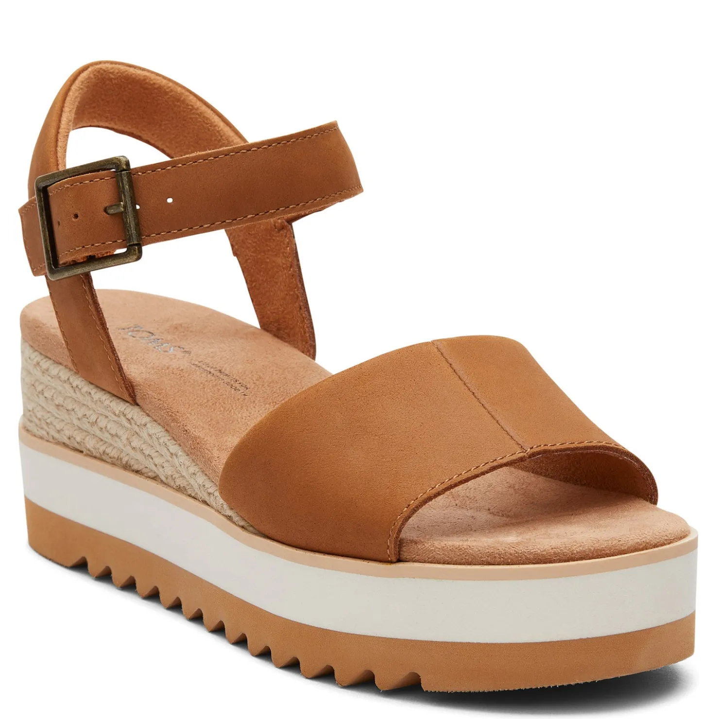 Wedges*TOMS Women's , Diana Sandal Tan